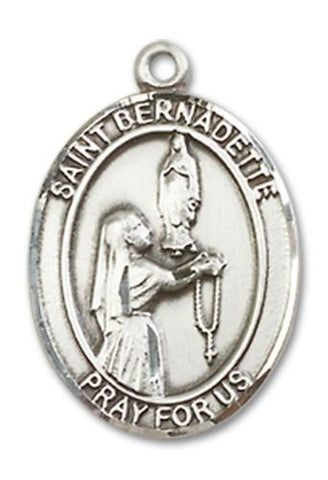St. Bernadette Sterling Silver Medal