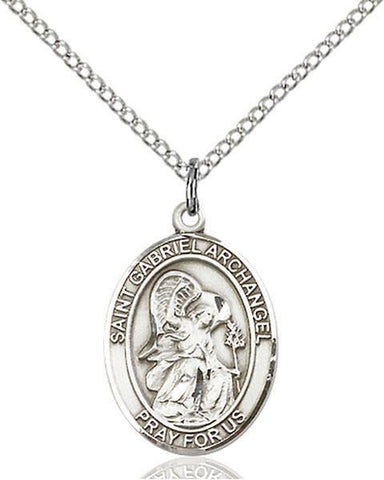 St. Gabriel the Archangel Sterling Silver Pendant - Gerken's Religious Supplies