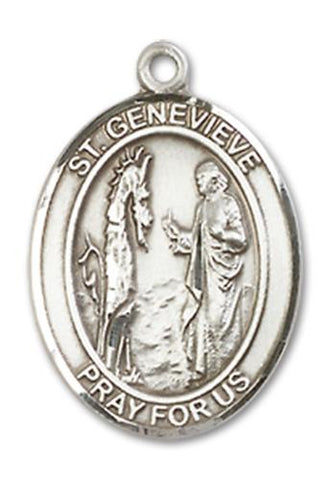St. Genevieve Sterling Silver Medal