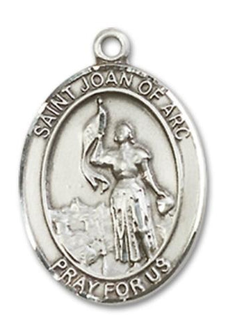 St. Joan of Arc Sterling Silver Medal - Gerken's Religious Supplies