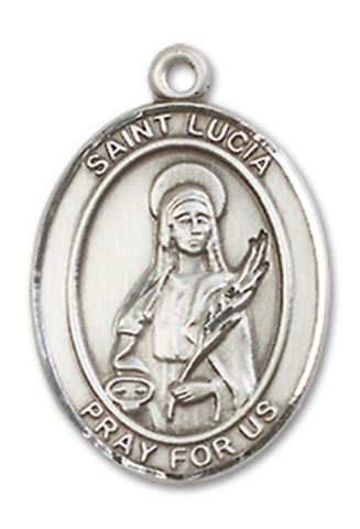 St. Lucia of Syracuse Sterling Silver Medal