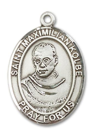 St. Maximilian Kolbe Sterling Silver Medal