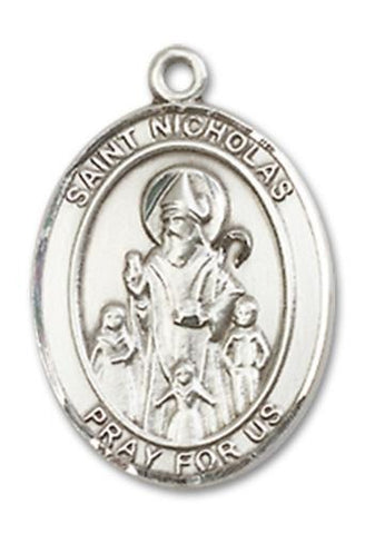 St. Nicholas Sterling Silver Medal - Gerken's Religious Supplies
