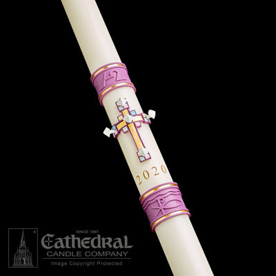 2-1/16" x 36" Jubilation Paschal Candle