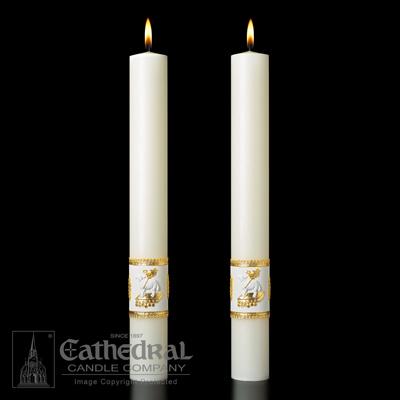Ornamented Side Candles 1-1/2" x 12"
