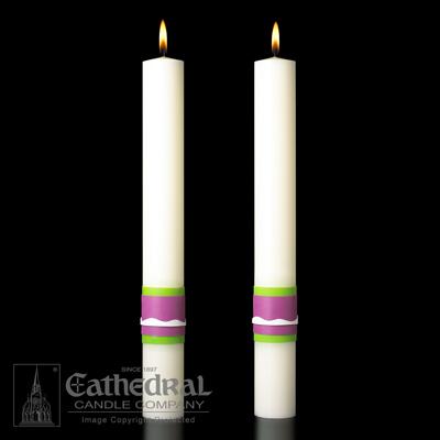 Easter Glory Side Candles 2" X 12" - Gerken's Religious Supplies