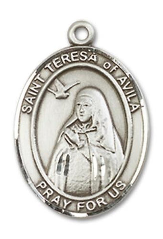 St. Teresa of Avila Sterling Silver Medal - Gerken's Religious Supplies
