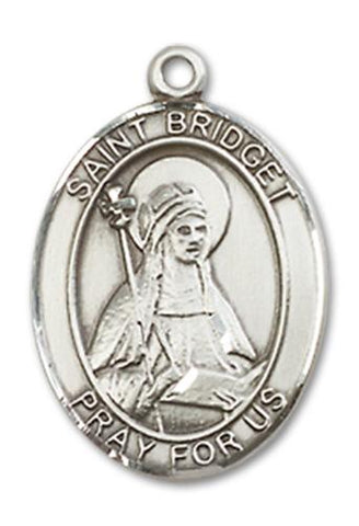 St. Bridget of Sweden Sterling Silver Medal
