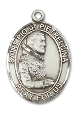 St. Pio of Pietrelcina Sterling Silver Medal