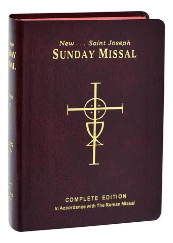 St. Joseph Sunday Missal - Red Flexible Cover - Gerken's Religious Supplies