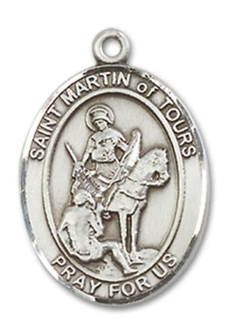 St. Martin of Tours Sterling Silver Medal