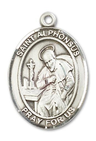 St. Alphonsus Sterling Silver Medal - Gerken's Religious Supplies