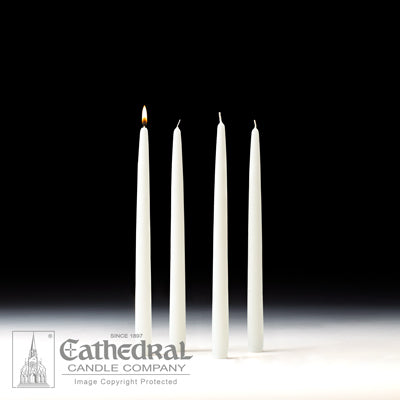 7/8" X 12" Home Advent Taper Candle Set (4 White)