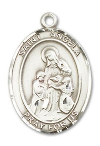 St. Angela Merici Sterling Silver Medal - Gerken's Religious Supplies