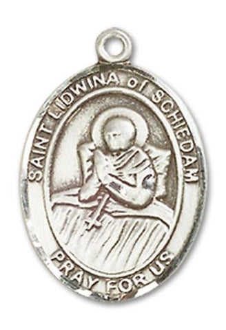 St. Lidwina of Schiedam Sterling Silver Medal - Gerken's Religious Supplies