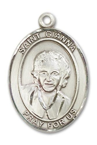 St. Gianna Sterling Silver Medal - Gerken's Religious Supplies