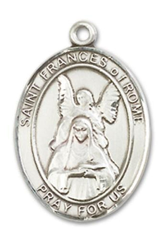 St. Frances of Rome Sterling Silver Medal - Gerken's Religious Supplies