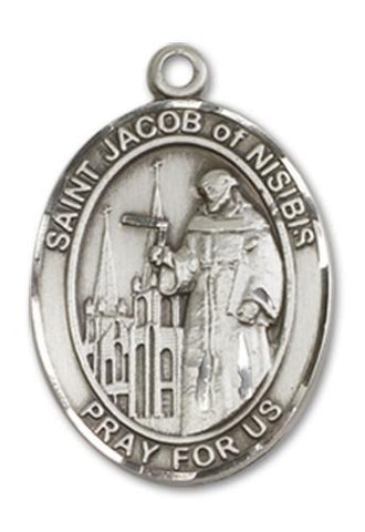 St. Jacob of Nisibis Sterling Silver Medal - Gerken's Religious Supplies