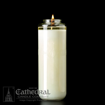 Domus Christi 51% Beeswax Glass Sanctuary Candles - 8 Day