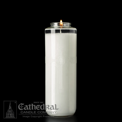 SacraLite Glass Sanctuary Candles - 8 Day