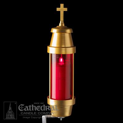 Ruby Memorial Light - Offset Spike - Gerken's Religious Supplies