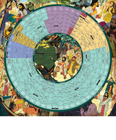 Year of Grace Calendar, Laminated Poster Size - 2024 - Gerken's Religious Supplies