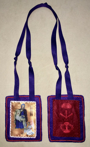 Purple Scapular of Benediction & Protection