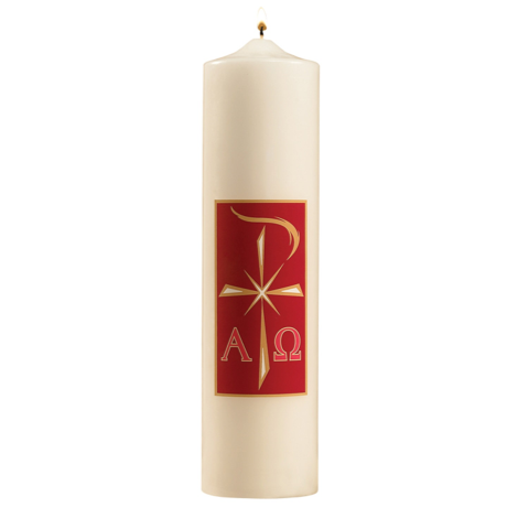 Alpha Omega Pillar Christ Candle