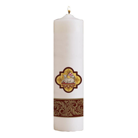 Agnus Dei Pillar Christ Candle - Gerken's Religious Supplies