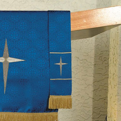 Maltese Jacquard Bookmark: Blue - Gerken's Religious Supplies