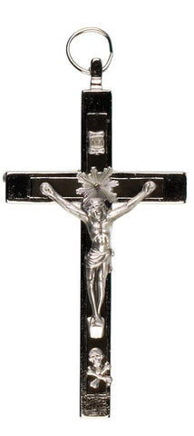 Nickel Bound Crucifix 3-1/2" - Gerken's Religious Supplies
