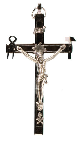 Nickel Bound Crucifix 4" - Gerken's Religious Supplies