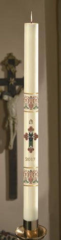 1-15/16" x 36" Coronation Paschal Candle - Gerken's Religious Supplies