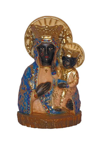 Our Lady of Czestochowa Bust in Color 7.75"