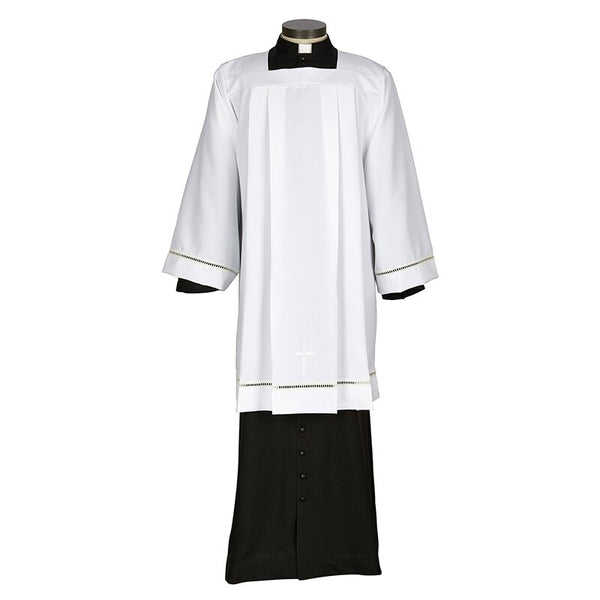 Eyelet Edge Embroidered Cross Surplice – Gerken's Religious Supplies