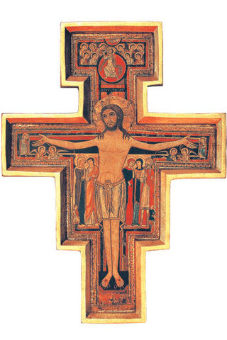 San Damiano Cross Raised Frame 29" - Gerken's Religious Supplies