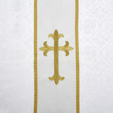 Avignon Collection Funeral Pall with Cross Embroidery 6' W x 10' L - Gerken's Religious Supplies