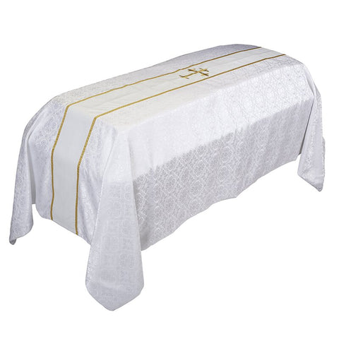 Avignon Collection Funeral Pall with Cross Embroidery 8' W x 12' L