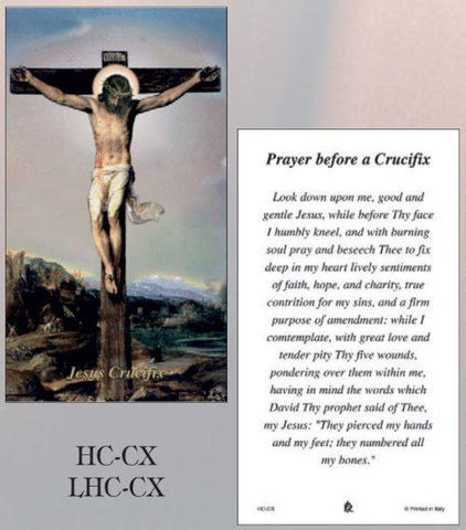 Crucifixion Paper Holy Cards - Box of 100 - Gerken's Religious Supplies