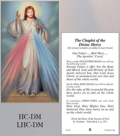 Divine Mercy Paper Holy Cards - Box of 100 - Gerken's Religious Supplies