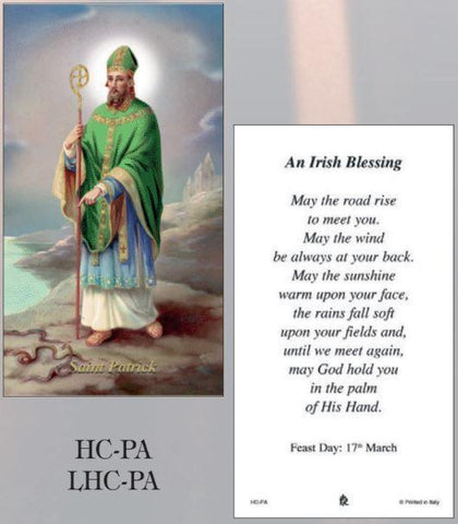 St. Patrick Paper Holy Cards - Box of 100 - Gerken's Religious Supplies