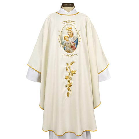 Amalfi Collection Chasuble - Mary Queen of Heaven - Gerken's Religious Supplies