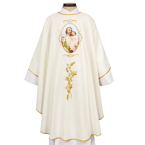 Amalfi Collection Chasuble - Saint Joseph & Child - Gerken's Religious Supplies