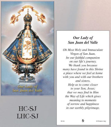 San Juan Laminated Holy Card - Gerken's Religious Supplies