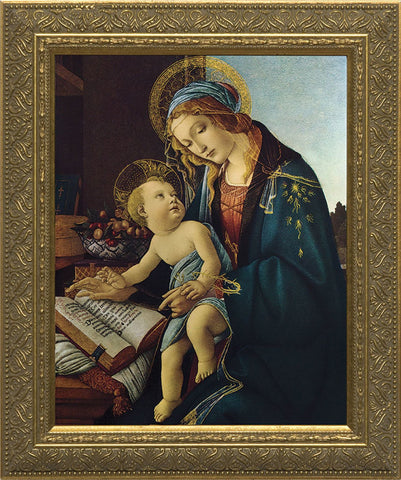 Madonna and Child by Botticelli Framed Art - 8" X 10" - Gerken's Religious Supplies
