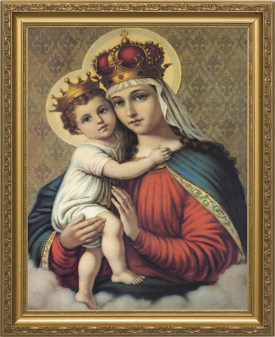 Our Lady of Good Remedy Framed Art - 11" X 14" - Gerken's Religious Supplies