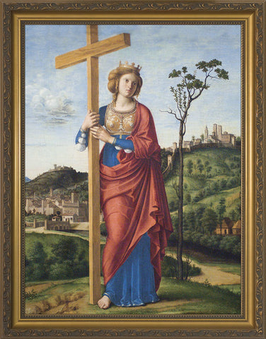 St Helen Framed Art - 12" X 16" - Gerken's Religious Supplies
