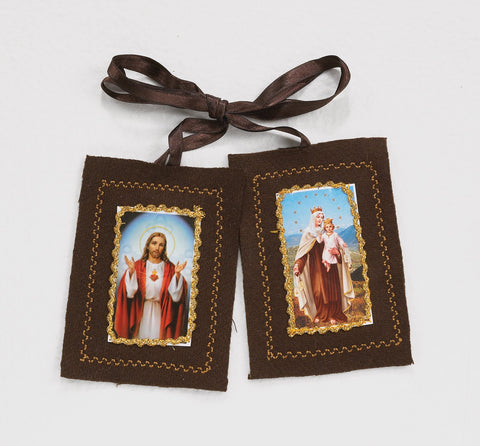 Large Brown Cloth Scapular - Gerken's Religious Supplies