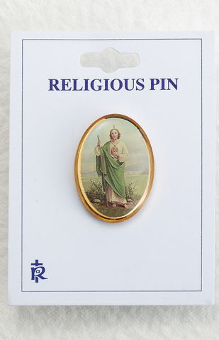 St. Jude Lapel Pin - Large - Gerken's Religious Supplies