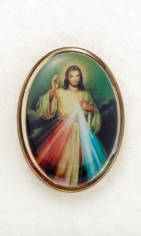 Divine Mercy Lapel Pin - Small - Gerken's Religious Supplies